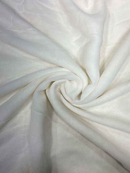 Plain Dyeable Pure Viscose Georgette Fabric (44" Inch Width)