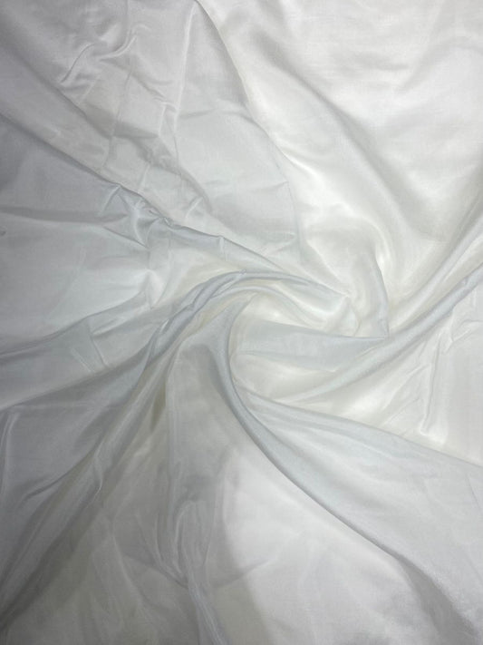 Plain White Dyeable Russian Silk Viscose (44" Inch Width)