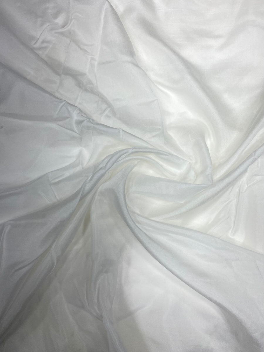 Plain White Dyeable Russian Silk Viscose (44" Inch Width)